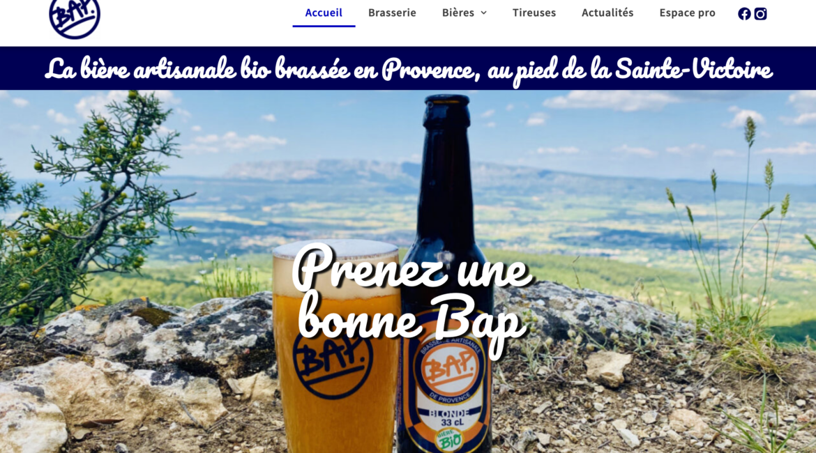 Site web Brasserie Artisanale de Provence