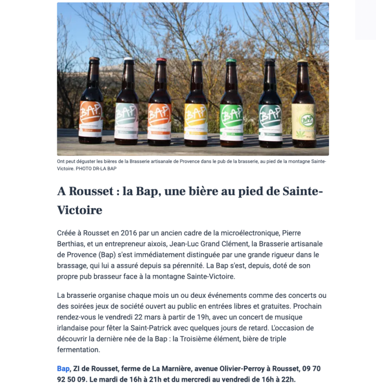 Brew Pub BAP dans La Provence